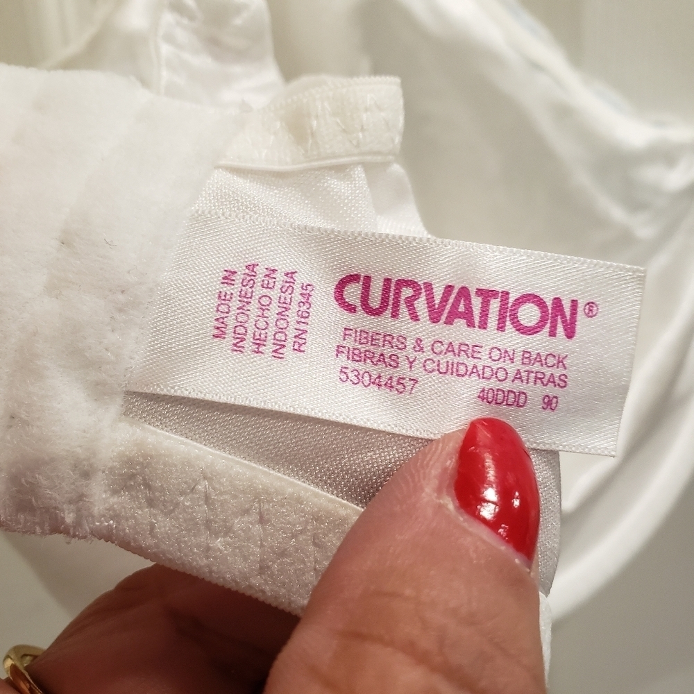 Sz 40DDD White Curvation Side Shaper Underwire Bra - Picture 3 of 4